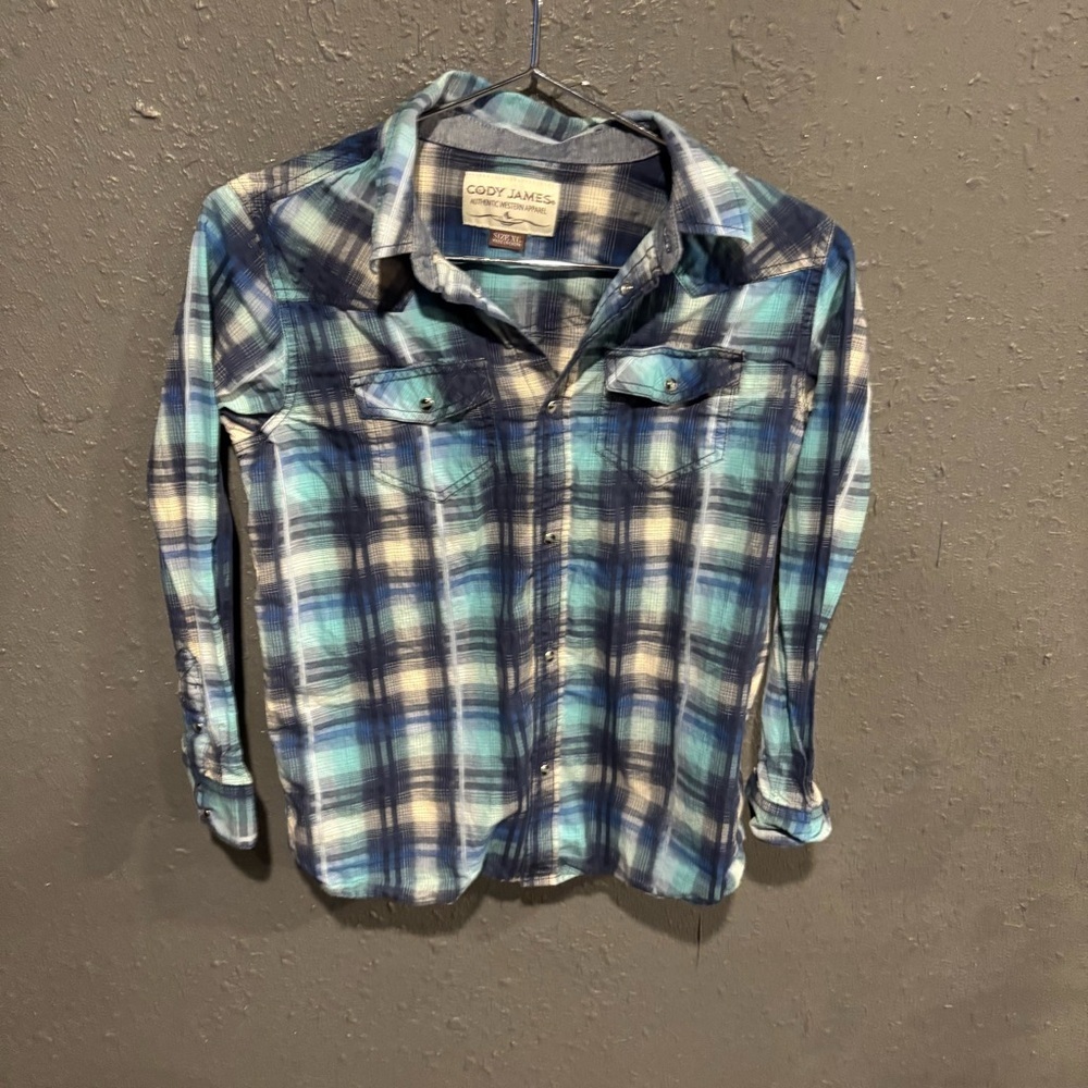 Bots Cody James Button Down Plaid Shirt